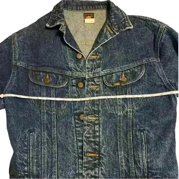 VINTAGE 80s Lee denim jean jacket - Picture 13 of 16